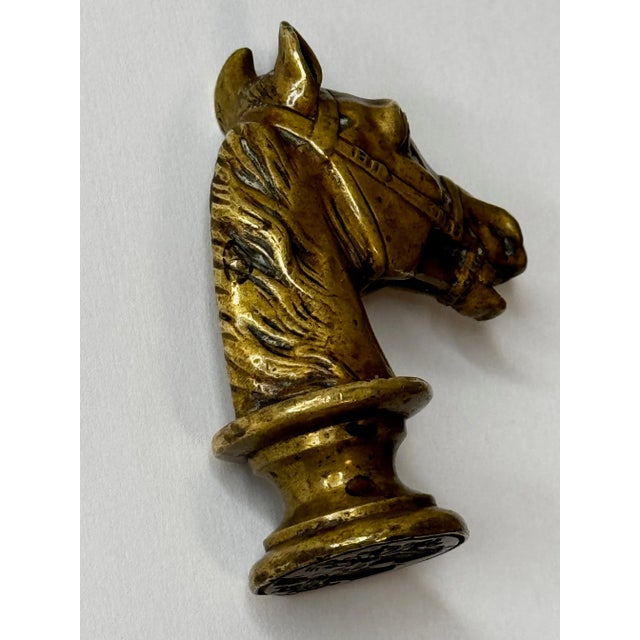 18th Century Georgian Equestrian Horse Head Armorial Desk Seal c.1770–1800 For Sale - Image 5 of 10