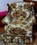 Matched two-piece set from Clayton Marcus of Hickory, NC — camelback sofa with companion wingback chair, both in original...