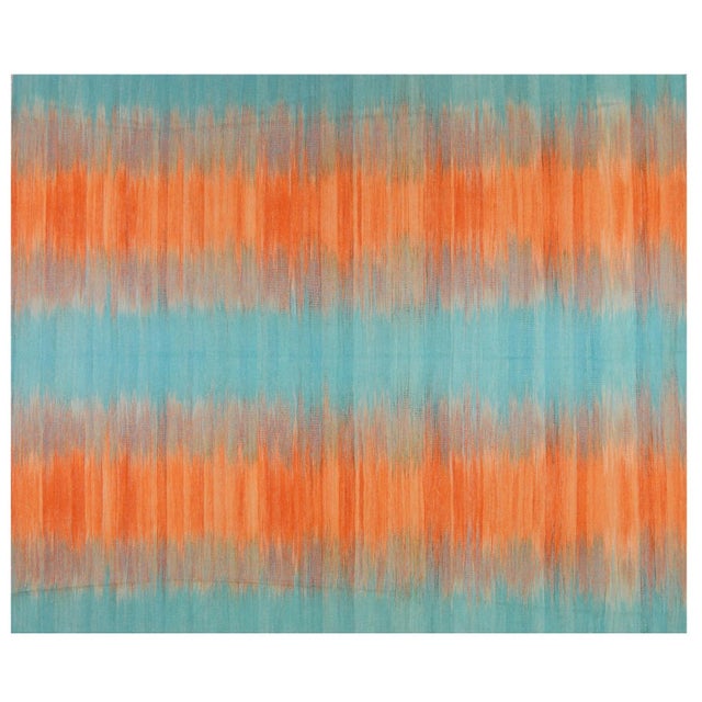 Vintage Mazandaran Natural Color Hand Made Organic Wool Tribal Kilim,8'2"x9'10" For Sale In New York - Image 6 of 6