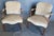 Very handsome pair of 19th century Georgian style mahogany armchairs with tapered and molded legs. There are 2 pair...