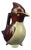 Small Zoomorphic Jug in the Shape of a Penguin in Glazed and Vitrified Ceramic by Marcel Sandoz, 1930s For Sale