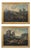 After Domenico Brandi, The Mammolo Bridge and a Roman Landscape with Ruins, Naples, Early 18th Century, Oil Paintings on Canvas, Framed, Set of 2 For Sale