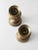 Rustic Vintage Brass Candlestick Holders Pair For Sale - Image 3 of 7