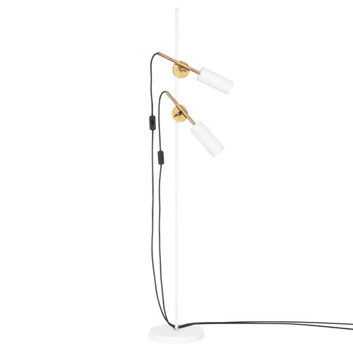 Not Yet Made - Made To Order Stav Two Arms Floor Lamp in White Brass by Johan Carpner for Konsthantverk For Sale - Image 5 of 7