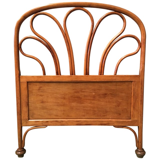 Wood 20th Century Vienna Secession Single Bentwood Headboard For Sale - Image 7 of 7