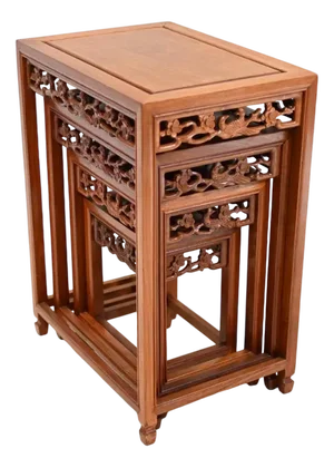 Chinese Nesting Tables, Set of 4