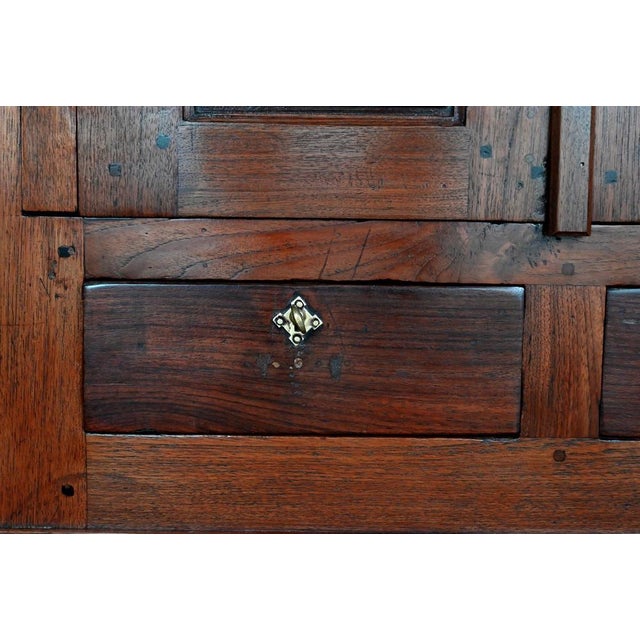 Small Spice Cabinet in Pondicherry Teak, Late 19th Century For Sale - Image 13 of 18