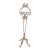 Antique Cast Iron Pedestal Ashtray Stand — 1920s–40s Twisted Rope Design For Sale