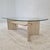 Italian Coffee Table in Travertine and Facet Cut Glass, 1980s For Sale - Image 9 of 17
