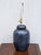 Vintage Dark Blue Ginger Jar Ceramic Table Lamp With Crackle-Style Glazed Finish For Sale - Image 4 of 6