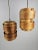 Brown Pendant Lamps in Veneer, Denmark, 1970s, Set of 2 For Sale - Image 8 of 8