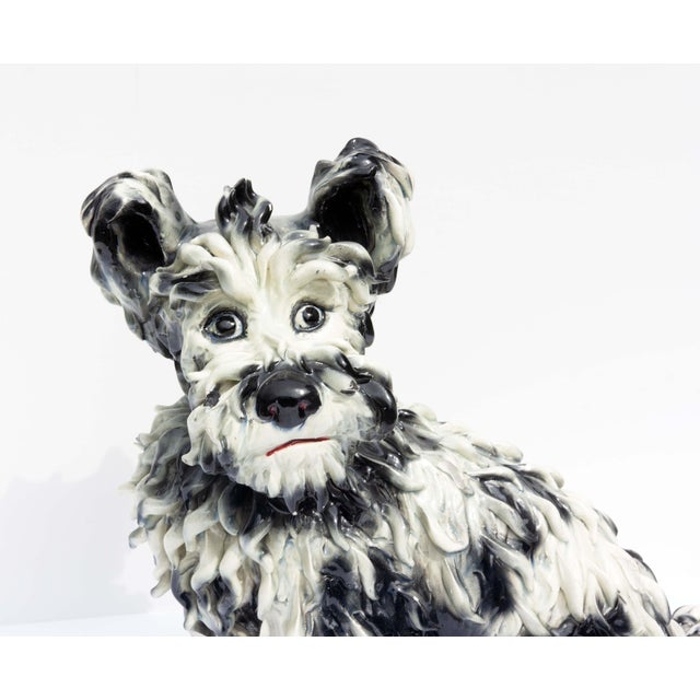 Mid 20th Century Italian Ceramic Terrier Dog Vintage, 1950s For Sale - Image 5 of 6