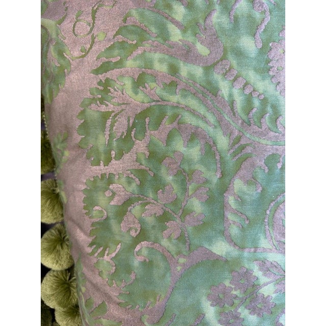 Melissa Levinson Pair of Custom Venetian Mariano Fortuny Damask Pillows For Sale - Image 4 of 12
