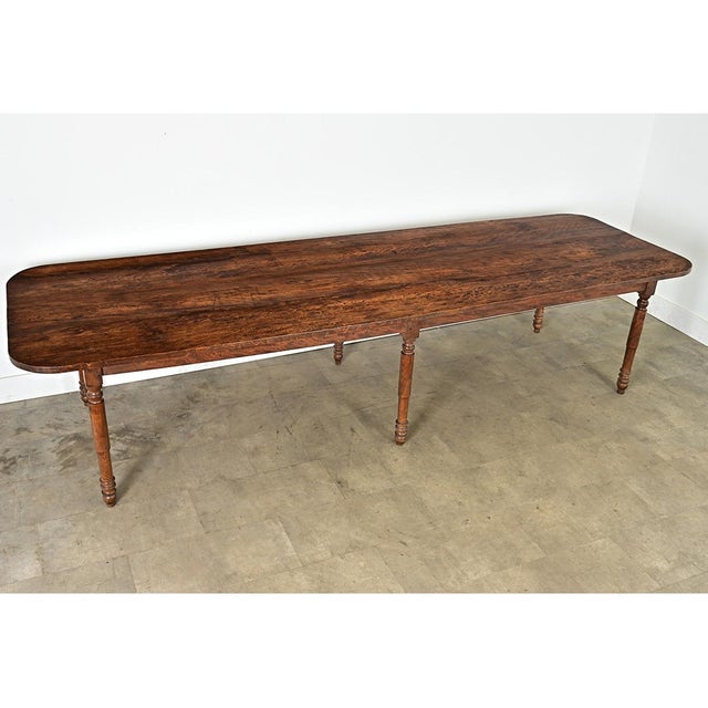 French 19th Century Two-plank Top Farm Table For Sale - Image 9 of 14