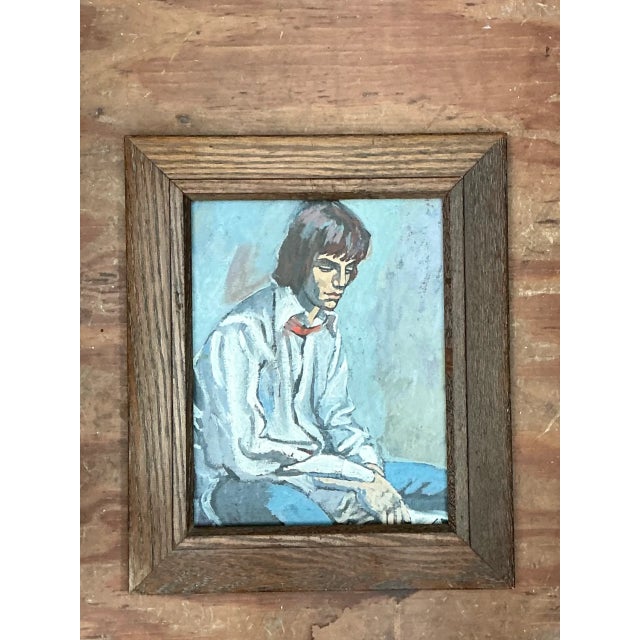 Vintage Portrait Painting of Man For Sale - Image 12 of 12