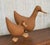 Midcentury Pair of Wicker Woven Ducks with Wood Details For Sale - Image 17 of 18