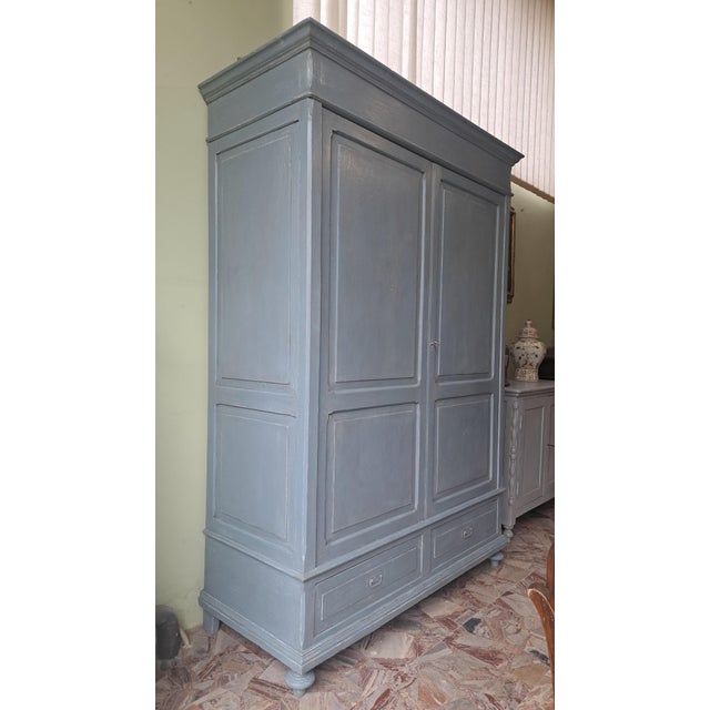 Antique Tuscan Fir Wardrobe, 1890s For Sale - Image 4 of 10