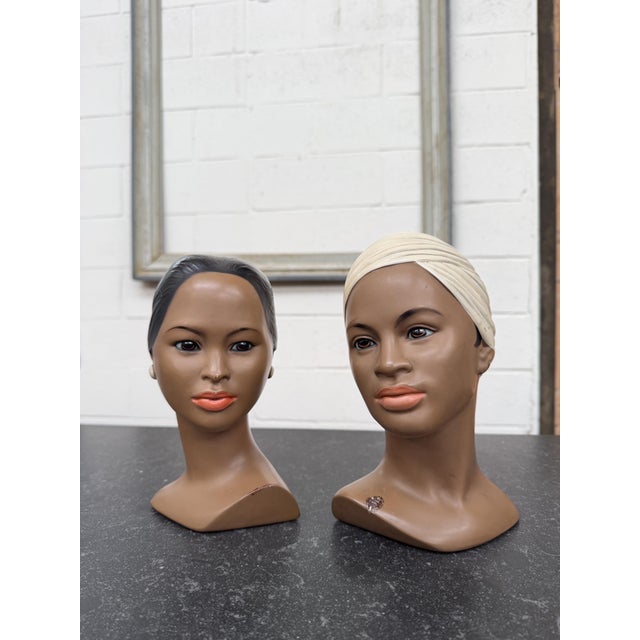 Marwal Busts, 1950s, Set of 2 For Sale - Image 14 of 14