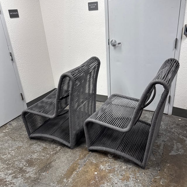 Sunset West Milano Armless Club Chairs, Pair For Sale - Image 4 of 12