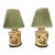 Pair of 1970s Ceramic Chinoiserie Lamps For Sale
