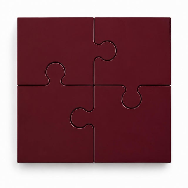 Popzlle turns a side table into a small piece of wit: its square top is cut into four interlocking puzzle pieces, finished...