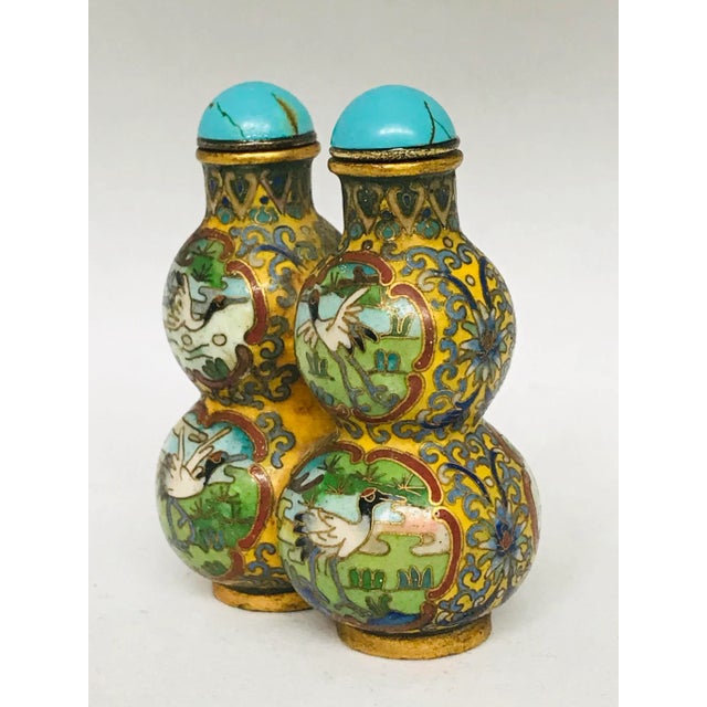 Chinese 1920s Twin Double Gourd Snuff Bottles For Sale - Image 3 of 13