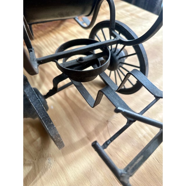 Monumental 39" Vintage German Handmade Wood & Iron Royal State Carriage Coach Model For Sale - Image 13 of 14