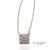 18k(750) White Gold Natural Diamond Square Shape Pendant Necklace With Chain For Sale - Image 9 of 12