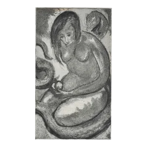 1950s Alexandra Merker Eve Etching