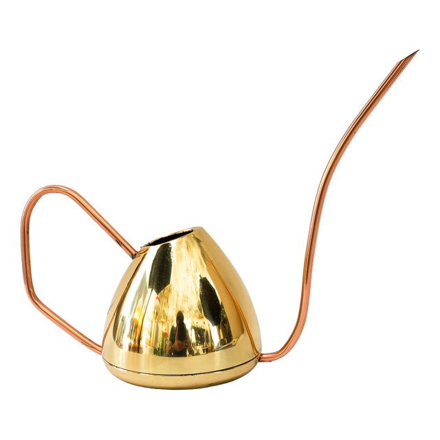 Copper and Brass Watering Can, 1950s For Sale