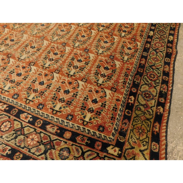 1900 Antique Persian Mahal Rug For Sale - Image 4 of 13