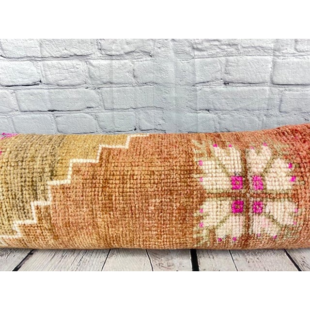Turkish 12 x 46 Lumbar Rug Pillow Royal Comfort Turkish Pillow Cushion Cover For Sale - Image 3 of 7