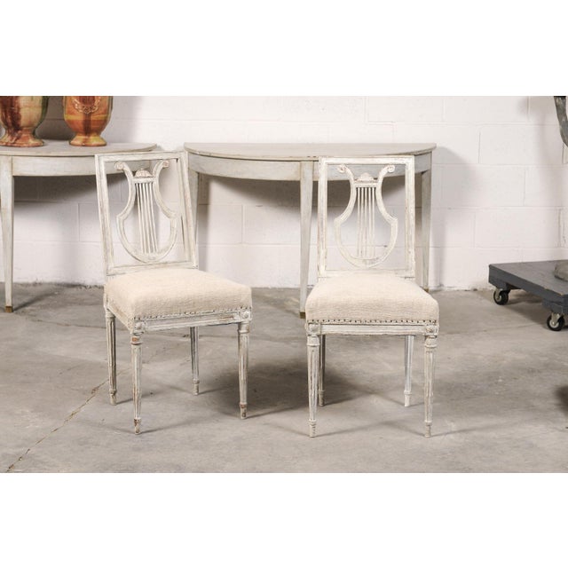 Set of Six 19th C. Lyre Back Chairs For Sale In Atlanta - Image 6 of 13