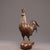 This charming sculpture depicts a rooster, a traditional symbol of punctuality, fidelity, and good fortune. The figure is...