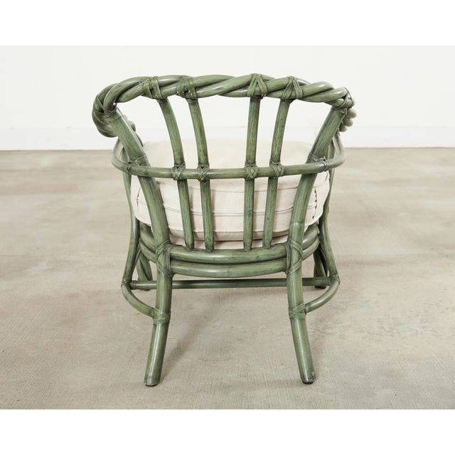 McGuire Organic Modern Twisted Rattan Lounge Chair For Sale - Image 16 of 18