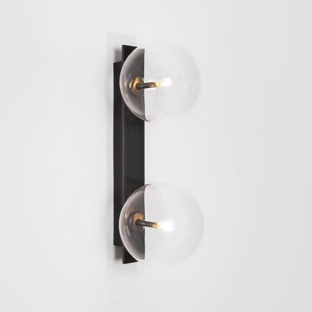 Black Oslo Triple Wall Sconce by Schwung For Sale - Image 8 of 16
