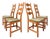 Set of Four Dining Chairs by Henning Kjaernulf For Sale
