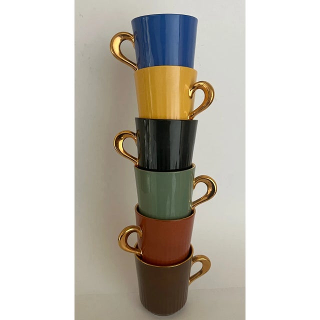 Cinnamon Figgjo Flint Mid Century Espresso Set From Norway- 12 Pieces, For Sale - Image 8 of 12