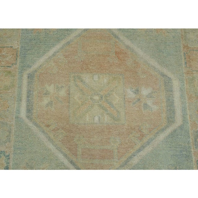 Turkish Oushak Rug 4' x 9'6" #18017 For Sale In Houston - Image 6 of 8