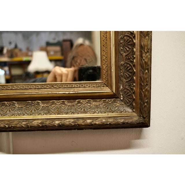 Rectangular Gilt Mirror, 1920s For Sale - Image 4 of 9
