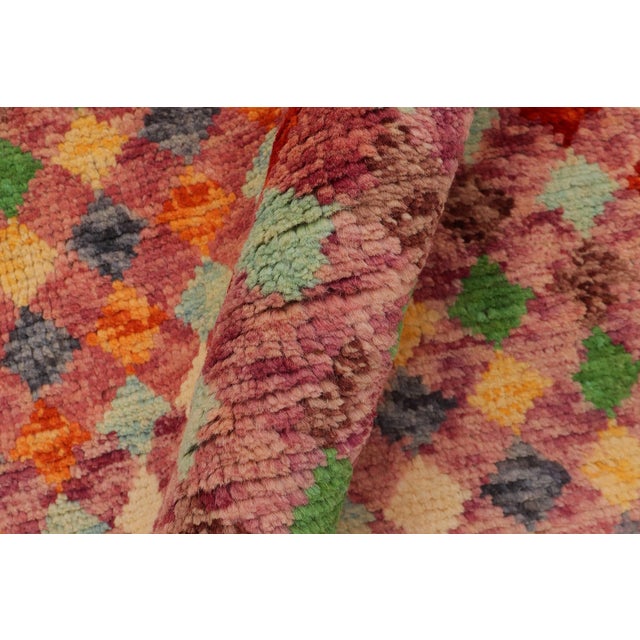 Purple Contemporary Balochi Purple/Rust Wool Rug - 3'3''x4'10'' For Sale - Image 8 of 11