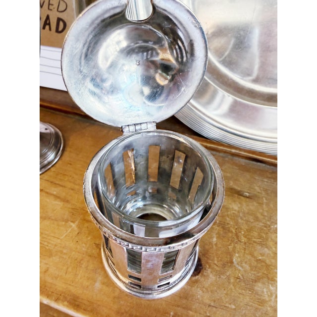 Antique Silver Mustard Pot From the Redmont Hotel in Birmingham Alabama For Sale In New York - Image 6 of 6