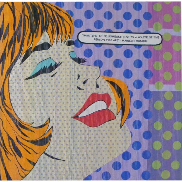 'Cover Girl 3' Fused Collage on Cotton Panel by Bethan Ash 2017 For Sale