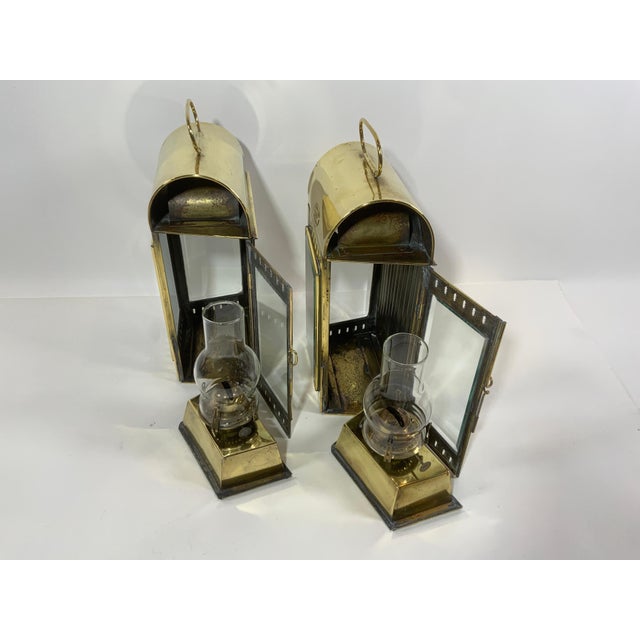 English Yacht Lanterns by Davey of London For Sale - Image 3 of 12