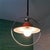 1960s Mid-Century Modern Glossy Orange Pull Down Hanging Light, 1960s For Sale - Image 5 of 10