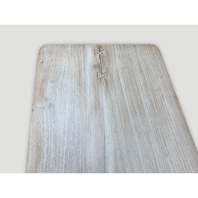 Andrianna Shamaris Impressive Milky Toned Long Console or Dining Table For Sale - Image 13 of 18