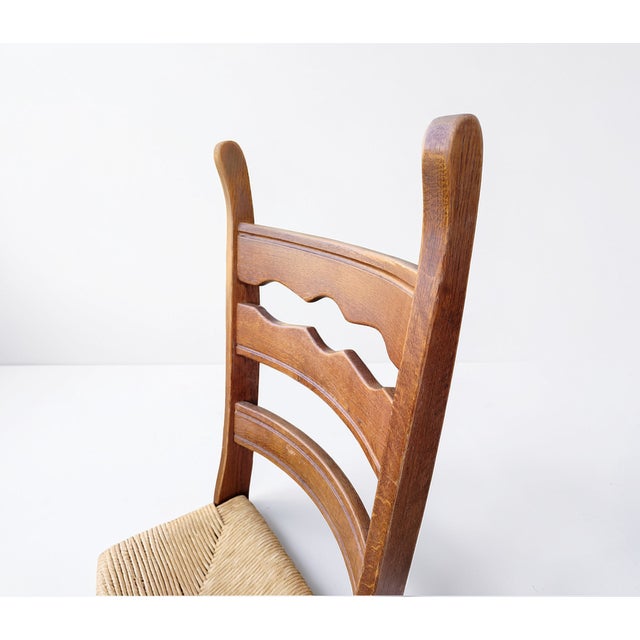 Vintage Scandinavian Brutalist Scissor Dining Chairs in Pine, 1960s, Set of 4 For Sale - Image 15 of 18