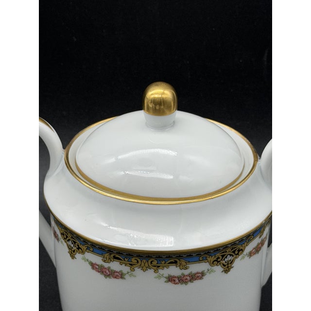 Limoges Porcelain Tea Set, 1950s, Set of 15 For Sale - Image 9 of 14