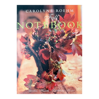 Carolyne Roehm Fall Notebook For Sale