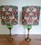 William Morris Pair of Vintage Green Globe Lamps With William Morris Shades For Sale - Image 4 of 10